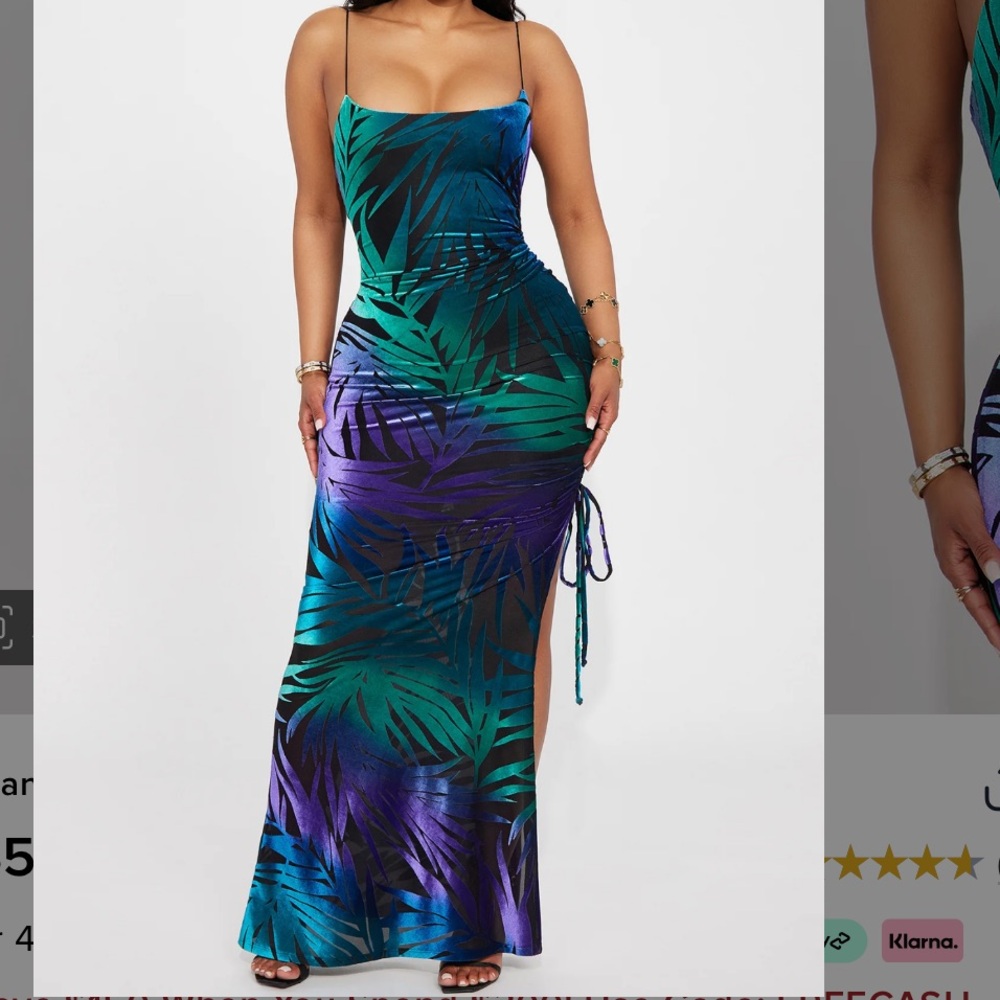 Bianca mesh maxi dress